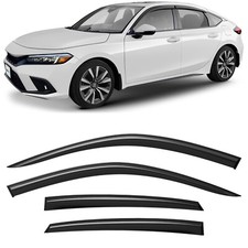 Sun Rain Visors Wind Rain Guards for 2022-2026 Honda Civic Hatchback