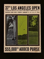 Arnold Palmer AND Joe Louis Signed Vintage '63 Los Angeles Open Program PGA Golf