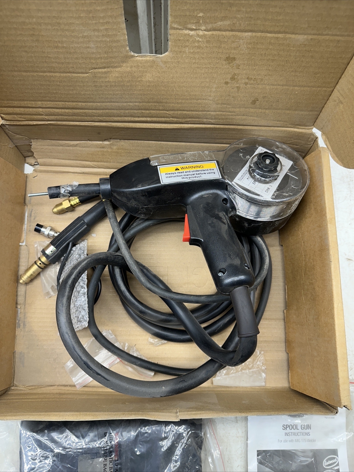 Eastwood Spool Gun 13898 With Metal Connector Plastic Plug Aluminum