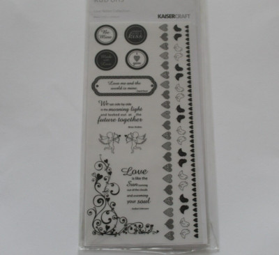 KAISERCRAFT Rub-Ons Love Notes Collection RB889