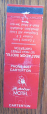 BULLFIGHTING MATCHBOOK COVER: MATADOR MOTEL CARTERTON NEW ZEALAND MATCHCOVER D21