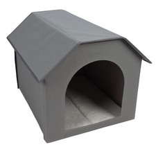  Gray Indoor Outdoor Pet House Foldable Waterproof Doghouse Cat House CH
