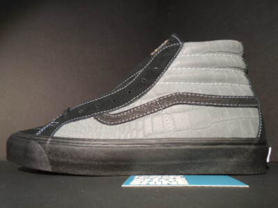 2015 VANS OG SK8-HI LX WTAPS CROC BLACK DARK GREY SUPREME BLENDS