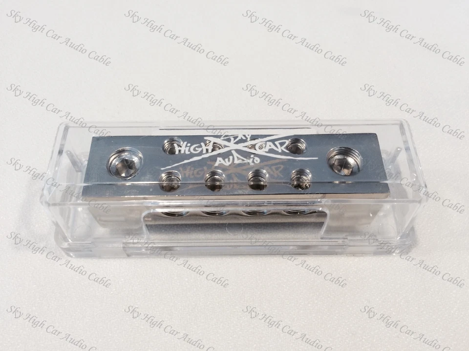 Sky High Car Audio (2) 1/0 gauge to (8) 8 ga Distribution Block Car Audio Distro