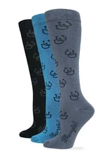 Wrangler Ladies Horse Shoe Pattern Knee High Boot Socks 3 Pair Pack