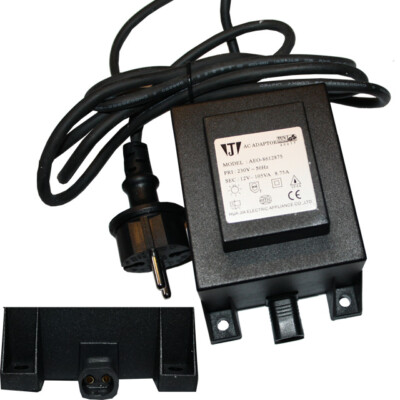 Halogen u. LED Trafo 105W IP44 12V AC Niedervolt-Stecksystem Blocktrafo Netzteil