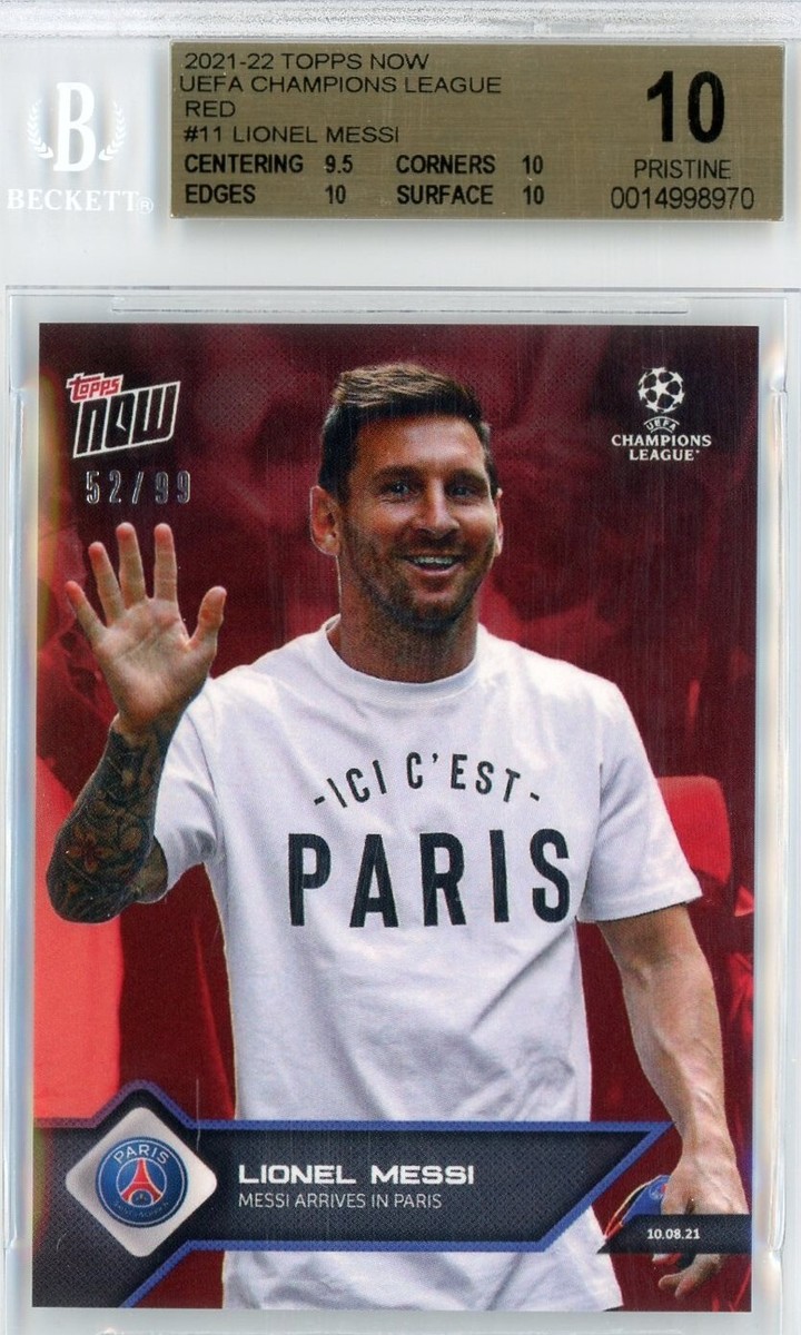 Leo Messi Autograph LIONEL MESSI KYLIAN Mbappe Neymar Jr PSG UCL