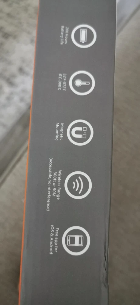 Meat Thermometer Wireless Digital Bluetooth Smart Grill Thermometer 4-Probes