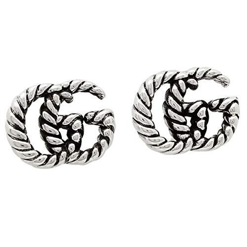 [Gucci] Earrings GG Marmont Double G GUCCI 627755 J8400 0701 Silver eBay