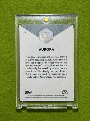 その他 topps disney100 sleeping beauty PSA9 AURORA of SLEEPING BEAUTY Disney 100 PINK REFRACTOR #/399 CARD