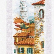 StitchMaster Pisa Roofs 14 Count: Embroidery Delight for Craft Enthusiasts 