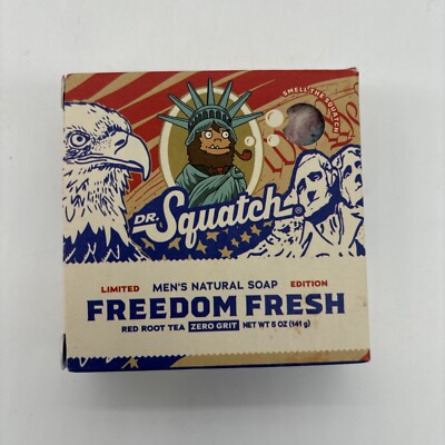 Dr. Squatch Freedom Fresh Limited Edition Bar Soap - 5oz Natural USA Made
