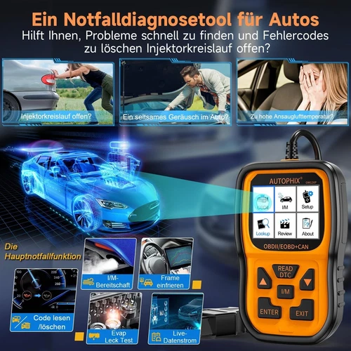 Autophix OM126P OBD2 Car Scanner EOBD-Leser Diagnosegerät Fehler Auslesegerät - Bild 8 von 13
