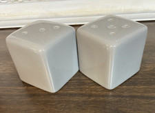 10 Strawberry Street Square Salt & Pepper Nova Gray Ceramic Modern Minimalist