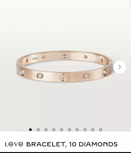 cartier love bracelet 10 diamonds 