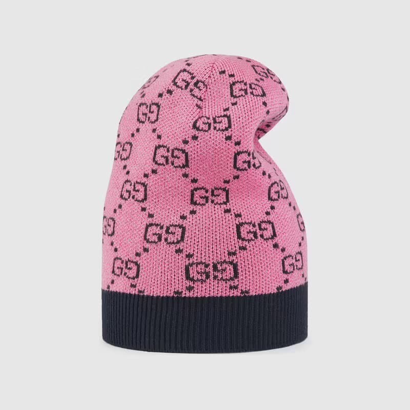GUCCI ピンク モヘア　ファーキャップ AUTHENTIC Women's GUCCI x Knit Cap Pink Beanie Size: M-57-21CM | eBay