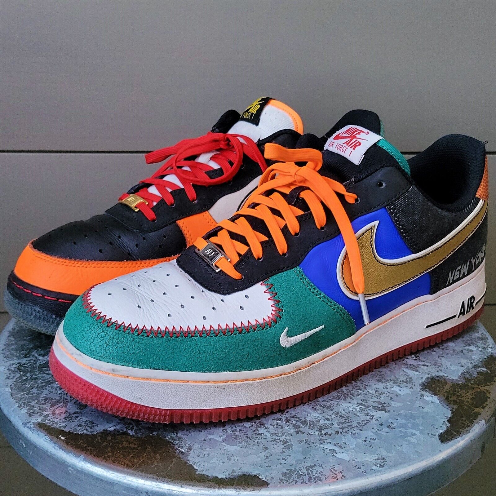 financieel Meerdere moreel Nike Air Force 1 Low &#039;07 What The NYC 2019 Sneakers 3610-100 Mens 12  Preowned | eBay