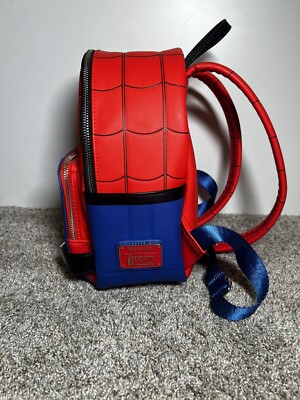 RARE! ORIGINAL SPIDER-MAN LOUNGEFLY Loungefly Spider-Man Mini Backpack Bag Purse Marvel Red Blue  main image 3