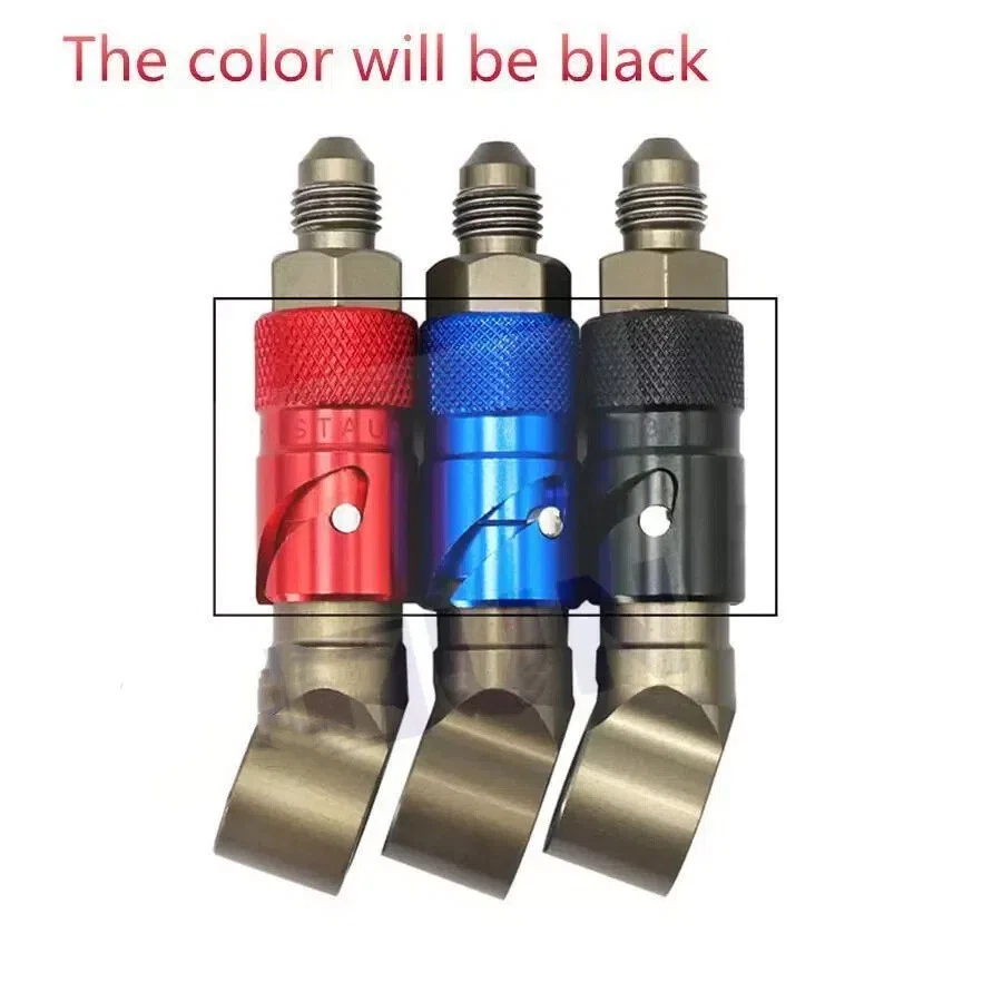 Adaptador de montaje negro de acoplamiento de línea de freno seco de liberación rápida CNC de aluminio 3 AN Foto 4 de 4