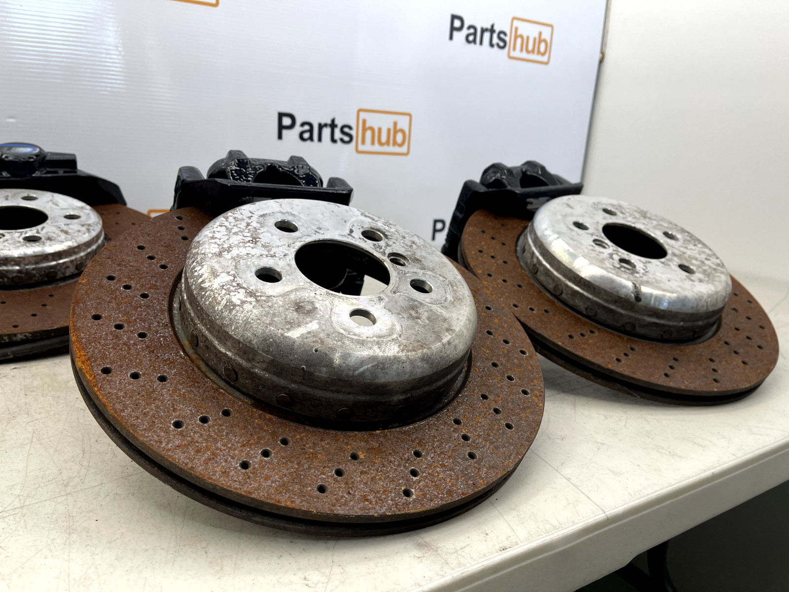 2014-2020 BMW I8 OEM BREMBO BRAKE CALIPERS ROTORS PADS COMPLETE SET