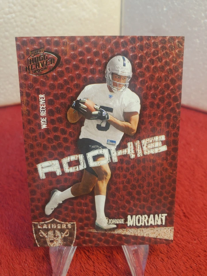 2004 Hogg Heaven ROOKIE #/750 Johnnie Morant Oakland Raiders  - Image 2 of 3
