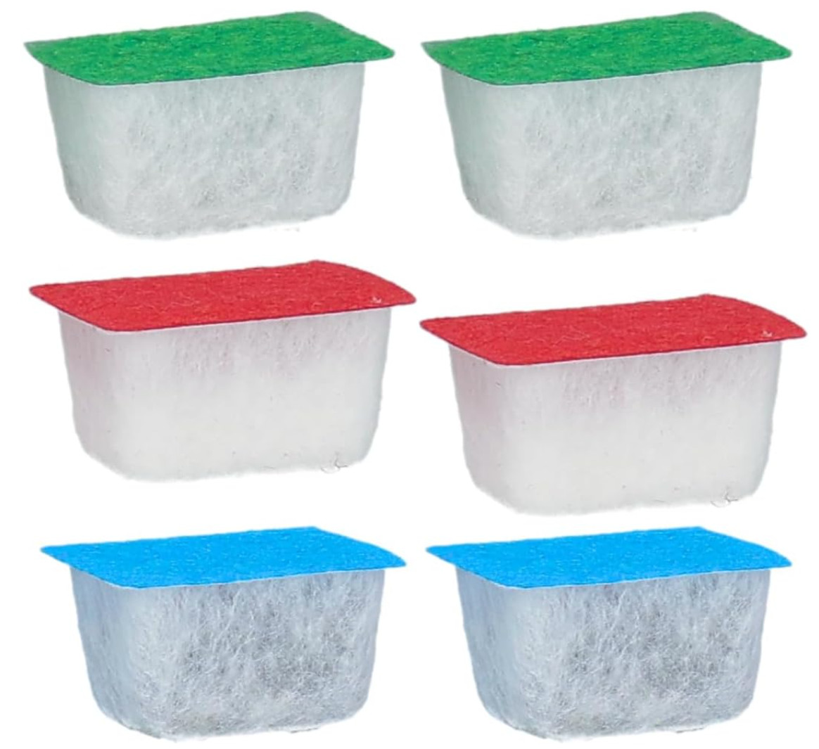 Juego de 6 filtros finos compatibles con algas Ciano Water Clear/Bio Bact/Stop