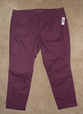 New Womens Old Navy Pants 18 Plus Purple Pixi...