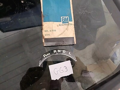NOS 1960S GM CAR 2 SPEED POWER GLIDE  TRANSMISSION DIAL OEM GM 3781929