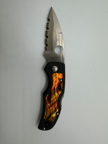 Neu Spyderco/Native 5/Wurzelbier Inlay G10/440V/C41GPSI/Auslauf selten - Bild 7 von 13