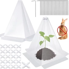 Garden Cloches for Plants, 20 Pack Plastic Small Plant Seedling Protector, Reusa