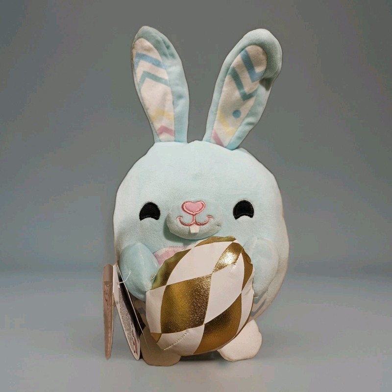 NEW Zuru Snackles April the Bunny Plush Blue Gold NWT Collectible
