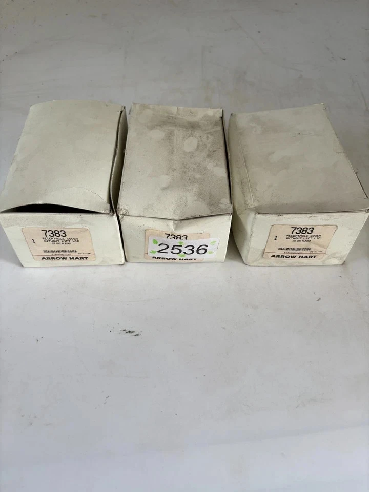 Cubierta de receptáculo Arrow Hart 7383, lote de 3 Foto 2 de 2