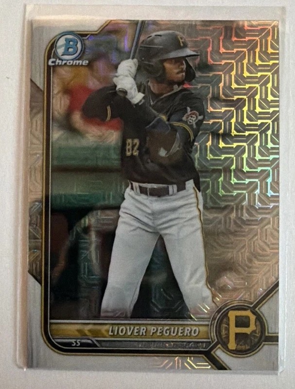 2022 Bowman - Chrome Prospects Liover Peguero #BCP-34 Mojo Refractor (RC)