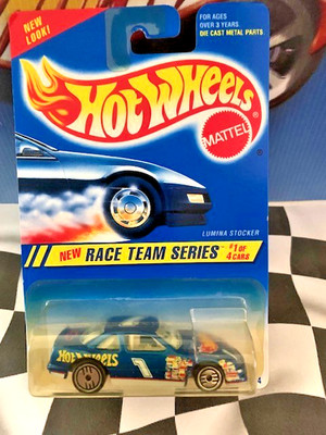 Hot Wheels 1995 Race Team 1/4 275 Lumina Stocker DARK BLUE UH WHITE_INTERIOR