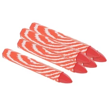 Lumber Marking Crayons, 6 Pack 4"x0.55" Hex Wax Tire Marker Crayons Red