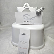 Electric Eye Massager Beauty Device Rechargeable Red Light Anti-Aging White NEW