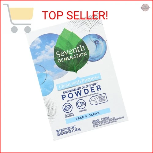 Seventh Generation Dishwasher Detergent Powder and Clear 45 Oz