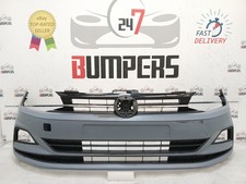 VW VOLKSWAGEN POLO 2017 - 2021 FRONT BUMPER WITH TOP & LOWER GRILLES