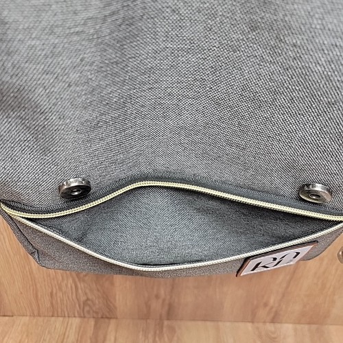 College Schulrucksack Computertasche USB Ladeanschluss passend für 15,6′′ Laptop grau - Bild 10 von 18
