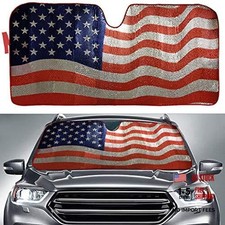 Sun Shade, Windshield Sun Shade American Flag Sunshades American Flag Design