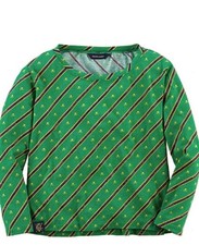 NWT Ralph Lauren Girls Shirt Green Yellow Skull Crossbones LS Size S (7)