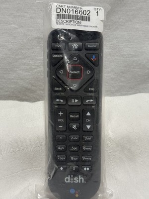 Dish Network 54.3 219801 Google Voice Satellite Remote Control Hopper