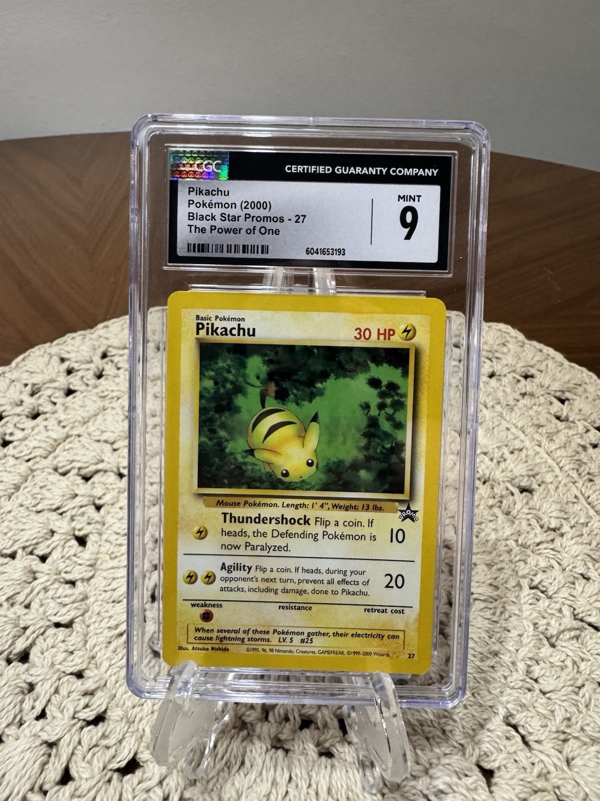 Pokémon TCG Pikachu  Black Star Promo #27 The Power of One 2000 CGC Mint 9