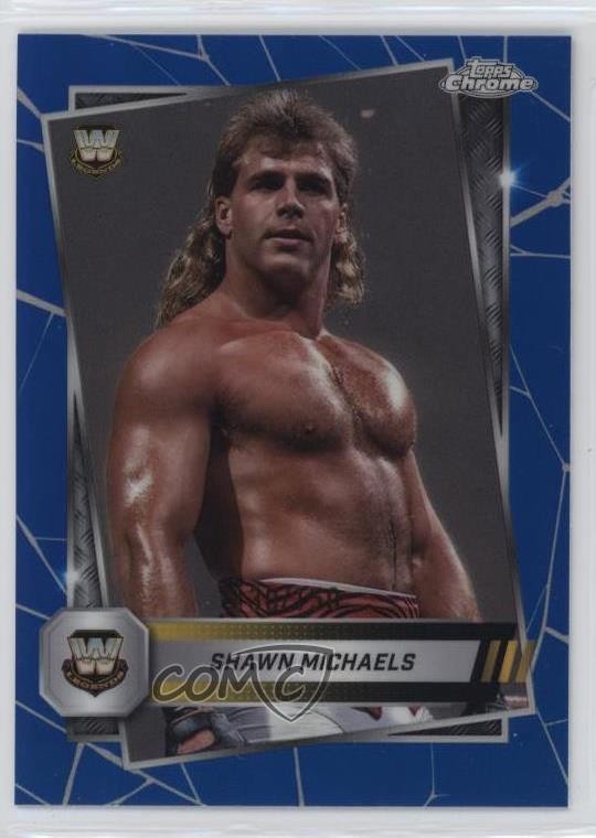 2025 Topps Chrome WWE Blue Refractor /150 Shawn Michaels #188