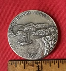 1972  VIRGIN ISLANDS: National Parks Centennial .999 Pure Silver Medal, 34gr.