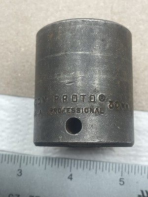 Vintage Proto Professional Impact Socket 30mm 6 Point, 1/2  Drive, 7430M USA