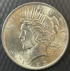 1922 Peace Dollar - UNC - In Capsule- Nice -