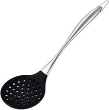 Silicone Wok Skimmer &ndash; Non-Scratch Slotted Spoon for Cooking spoon
