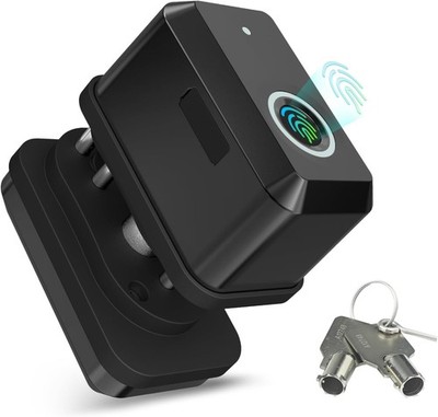 Biometrics Gun Trigger Lock,Fingerprint and Key Unlocked Trigger Locks,Quick Rel