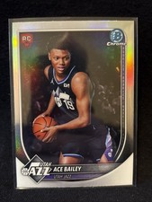 2025 Bowman Chrome Basketball Ace Bailey Red RC Refractor